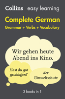 Easy Learning Complete German Grammar, Verbs and Vocabulary (3 books in 1) (Collins Easy Learning German) 0008141789 Book Cover