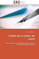 L'Utilité de la Notion de Cause 3841795900 Book Cover