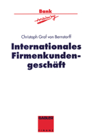 Internationales Firmenkundengeschaft 3322826309 Book Cover