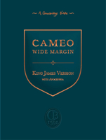 KJV Cameo Wide Margin Reference Edition with Apocrypha, Black Calf Split Leather, Kj454: Xrma 1009836013 Book Cover