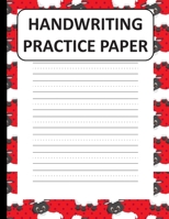 Handwriting Practice Paper: Handwriting Paper For Kids: ABC First writing  Blank Dotted Lined Sheets Notebook for K-3 Students ,120 pages, 8.5x11 Brown and White sheep Pattern 1696939151 Book Cover
