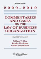 Commentaries and Cases on the Law of Business Organization, 2012-2013 Statutory Supplement 1454818557 Book Cover