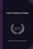 Local variations in wages 1378072995 Book Cover
