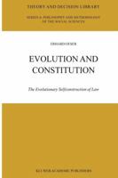 Evolution and Constitution: The Evolutionary Selfconstruction of Law 9048165032 Book Cover