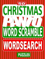 50 Christmas Panto Word Scramble Word Search Puzzles: Unscramble the Jumbled words before finding them in a grid, for Pantomime lovers everywhere. B08GFH86GB Book Cover