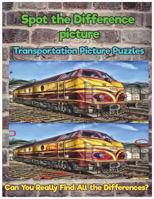 Spot the Difference Picture Transportation Picture Puzzles: Can You Really Find All the Differences? 1722391375 Book Cover