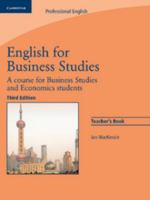 English for Business Studies Student's book: A Course for Business Studies and Economics Students 0521483530 Book Cover