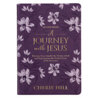 A Journey with Jesus 365 Devotions for Women, Purple Floral Faux Leather Flexcover 1776370759 Book Cover