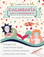 Cuaderno de Caligrafía Anti-Aburrimiento con Pauta Montessori: Libro de Caligrafía Divertida con Adivinanzas en Letra Ligada Escolar para Niños y Niñas de Primaria. (Spanish Edition) 1915270871 Book Cover
