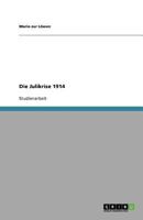 Die Julikrise 1914 3656058423 Book Cover