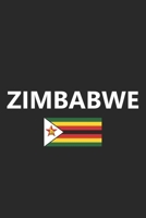 Zimbabwe: Flag Country Africa African Stylish Sketchbook Journal for Drawing, Sketching, Doodling, & Painting Art Book 6x9 Inches 120 Pages Gift 1660804094 Book Cover