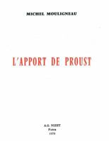 L' Apport de Proust 2707804010 Book Cover