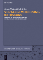 Verallgemeinerung Im Diskurs 3110378353 Book Cover