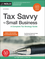 Tax Savvy for Small Business: A Complete Tax Strategy Guide 1413328164 Book Cover
