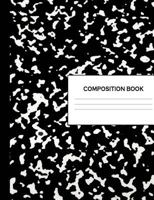 Composition Book: 300 Sheets Black Marble Notebook Wide Ruled Lined Paper Writing Diary & Practice Journal Organizer for School & University: Note Book Pad: 7.44 x 9.69 Notepad (600 Pages) 1724861778 Book Cover