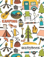 Sketchbook: Campsite Camper Fun Framed Drawing Paper Notebook 1691050571 Book Cover