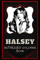 Halsey Distressed Coloring Book: Artistic Adult Coloring Book null Book Cover