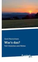 War's Das? 371034008X Book Cover
