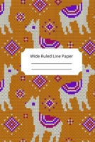 Baby Alpaca Theme Wide Ruled Line Paper 1675007942 Book Cover