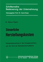 Steuerliche Herstellungskosten 3409500715 Book Cover