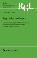 Begründen im Gespräch 348431267X Book Cover