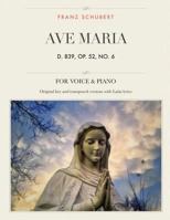 Ave Maria, D. 839, Op. 52, No. 6: For Medium, High and Low Voices 0793553253 Book Cover