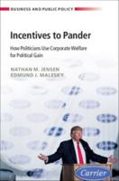 Incentives to Pander: How Politicians Use Corporate Welfare for Political Gain 1108408532 Book Cover