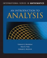An Introduction to Analysis 9380108060 Book Cover