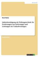 Saldenbestätigung als Prüfungstechnik für Forderungen aus Lieferungen und Leistungen im Umlaufvermögen 3656454108 Book Cover