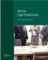 ADR FOR LEGAL PROFESSIONALS 1552396401 Book Cover