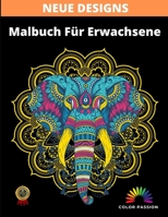 Malbuch Für Erwachsene: 110 Tiere Malbuch mit Mandala / Anti-Stress-Malbuch / Ideales Geschenk für Frauen und Männer B08VCQWZXZ Book Cover