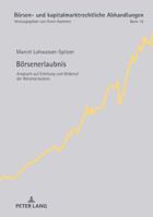Boersenerlaubnis: Anspruch Auf Erteilung Und Widerruf Der Boersenerlaubnis 3631745532 Book Cover