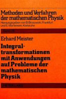 Integraltransformationen Mit Anwendungen Auf Probleme Der Mathematischen Physik 3820476946 Book Cover