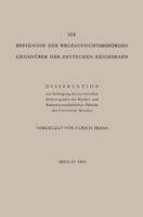 Die Befugnisse Der Wegeaufsichtsbehorden Gegenuber Der Deutschen Reichsbahn: Dissertation 3662276089 Book Cover