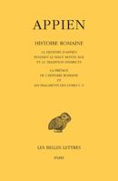 Appien, Histoire Romaine. Tome I: La Destinee d'Appien Pendant Le Haut Moyen Age Et La Tradition Indirecte. La Preface de l'Histoire Romaine Et Les Fr 2251006354 Book Cover