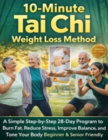 10-Minute Tai Chi Weight Loss Method: A Simple Step-by-Step 28-Day Program to Burn Fat, Reduce Stress, Improve Balance, and Tone Your Body Beginner & Senior Friendly 6373515737 Book Cover