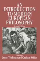 An Introduction To Modern European Philosophy 0333724631 Book Cover