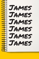 Name James A beautiful personalized: Lined Notebook / Journal Gift, Notebook for James,120 Pages, 6 x 9 inches, Gift For James, Personal Diary, James, Personalized Journal, Family Notebook, Customized 1677021756 Book Cover