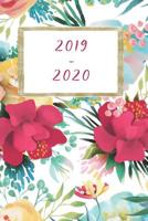 Mein Planer & Organizer 2019-2020: Jahresplaner - Terminplaner - Taschenkalender F�r Berufst�tige Frauen Inkl. Habit Tracker F�r Jeden Monat - Motiv Flower 1798586827 Book Cover