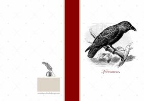 Nevermore Raven Blank Sketchbook 7x10: 100 Pages Spooky Vintage Halloween Notebook Journal 1956016325 Book Cover