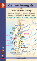 Camino Portugu�s Maps: Lisbon - Porto - Santiago / Camino Central, Camino de la Costa, Variente Espiritual & Senda Litoral 1912216302 Book Cover