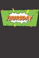 Thursday: Blank Lined Journal to Write in For Work or Office Funny Notebooks for Adults 171212532X Book Cover
