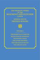The Honest Man's Fortune, Rollo, Duke of Normandy, the Spanish Curate, the Lover's Progress, the Fair Maid of the Inn, the Laws of Candy 0521037107 Book Cover