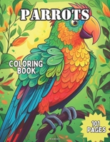 Parrots Coloring Book B0CFCWZQQH Book Cover