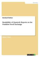 Readability of Quarterly Reports on the Frankfurt Stock Exchange 3656492123 Book Cover