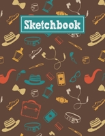 Sketchbook: 8.5 x 11 Notebook for Creative Drawing and Sketching Activities with Hipster Themed Cover Design 1709935715 Book Cover