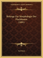 Beitrage Zur Morphologie Der Flachkusten (1891) 1167395360 Book Cover