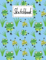 Sketchbook: Cute frogs Gifts Cartoon Cover blank Sketchbook (8.5 x 11 Inches) For Girls Boys Kids Teens For Drawing, Painting & doodling. - Funny Tree Legs Themed For Frogs Lovers. 1704395755 Book Cover