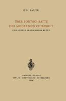 Uber Fortschritte Der Modernen Chirurgie Und Andere Akademische Reden 3540017763 Book Cover