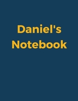 Daniel's Notebook: Blue Navy Cover, College Ruled, 100 Sheets, 8.5 x 11 (Letter Size), White Paper 1677327715 Book Cover